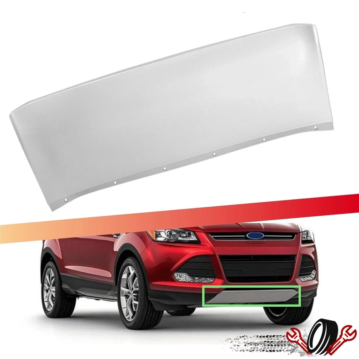 Front Lower Bumper Skid Plate for Ford Escape (2013–2016)