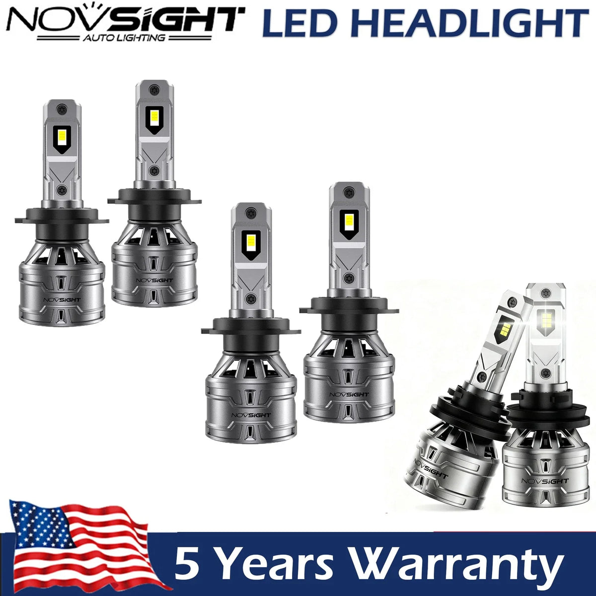 Combo Set of 6X LED Headlight Hi/Lo Bulbs + Fog Lamp for Sonata 2011-2014