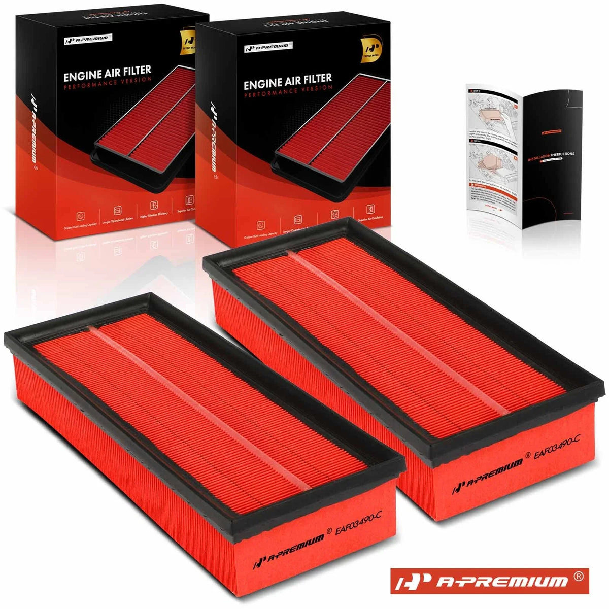 2X Performance Engine Air Filter for Nissan Altima Sentra Subaru