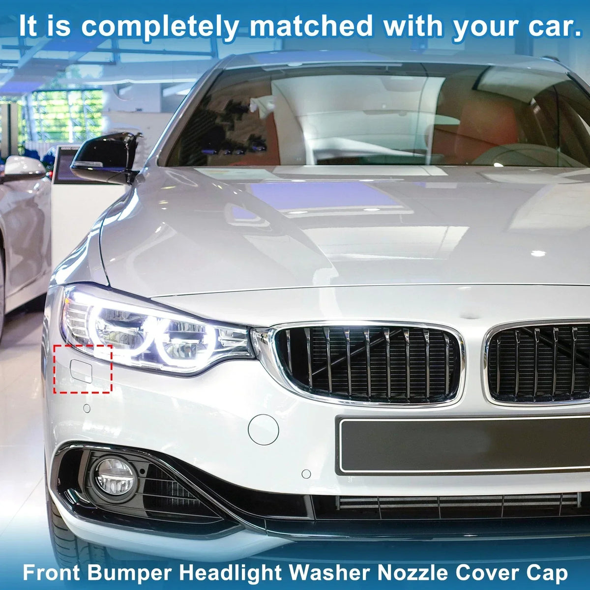 Washer Nozzle Cover Cap Front Right for BMW 428i (2014-2016) Unpainted