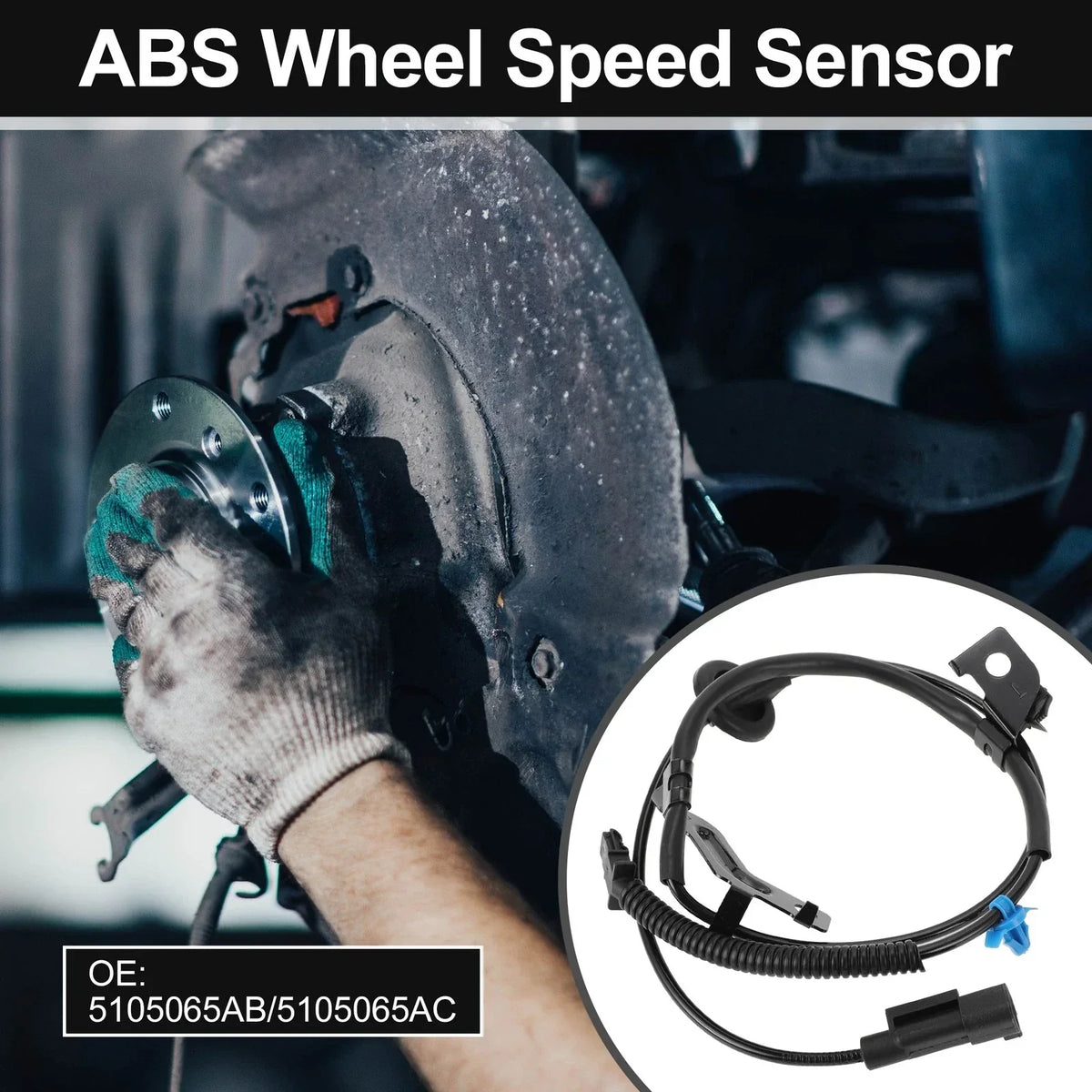 ABS Wheel Speed Sensor for Rear Left 2007-2008 Dodge Caliber