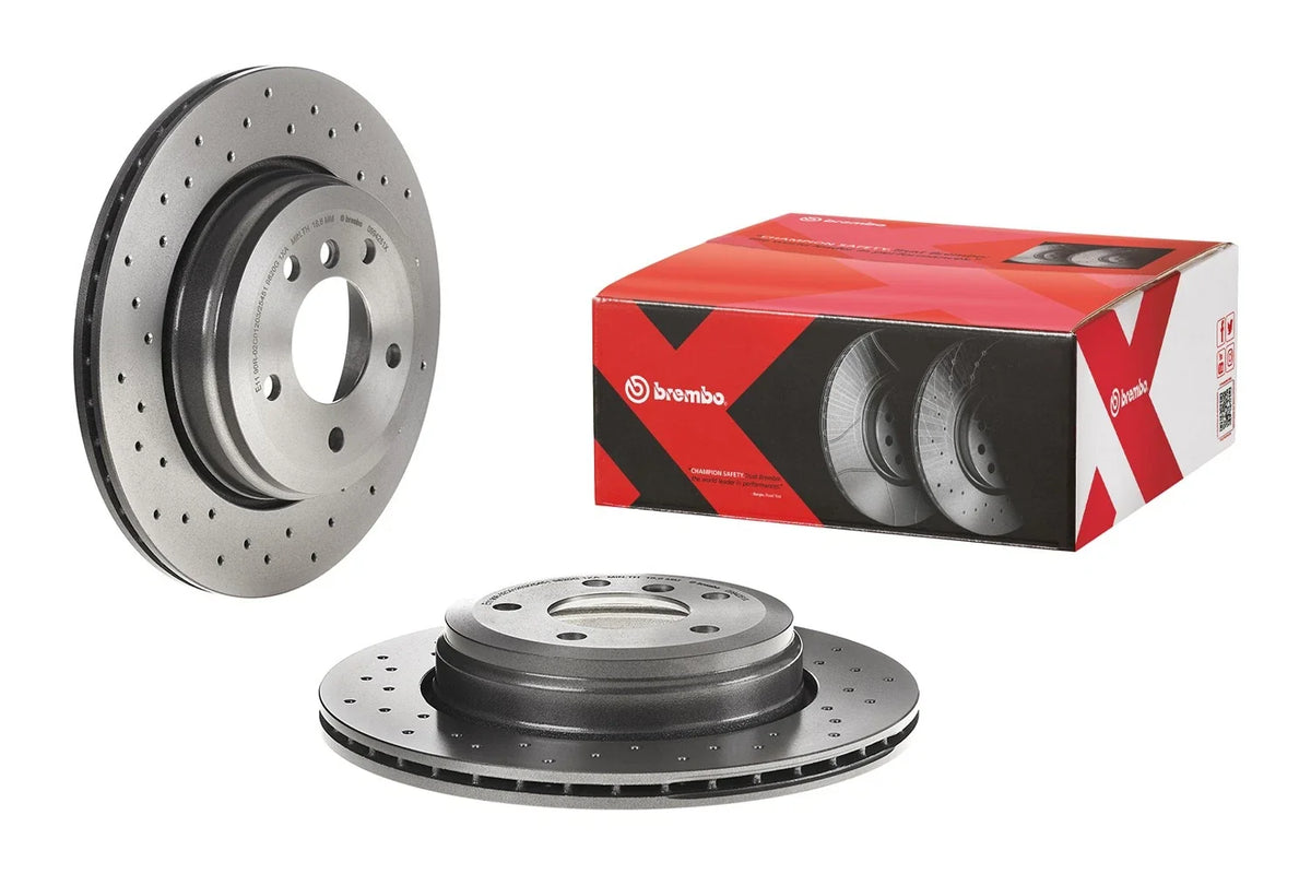 Brembo Xtra Rear Brake Disc Rotor for BMW E60 525i 528i 530i (2006–2010)