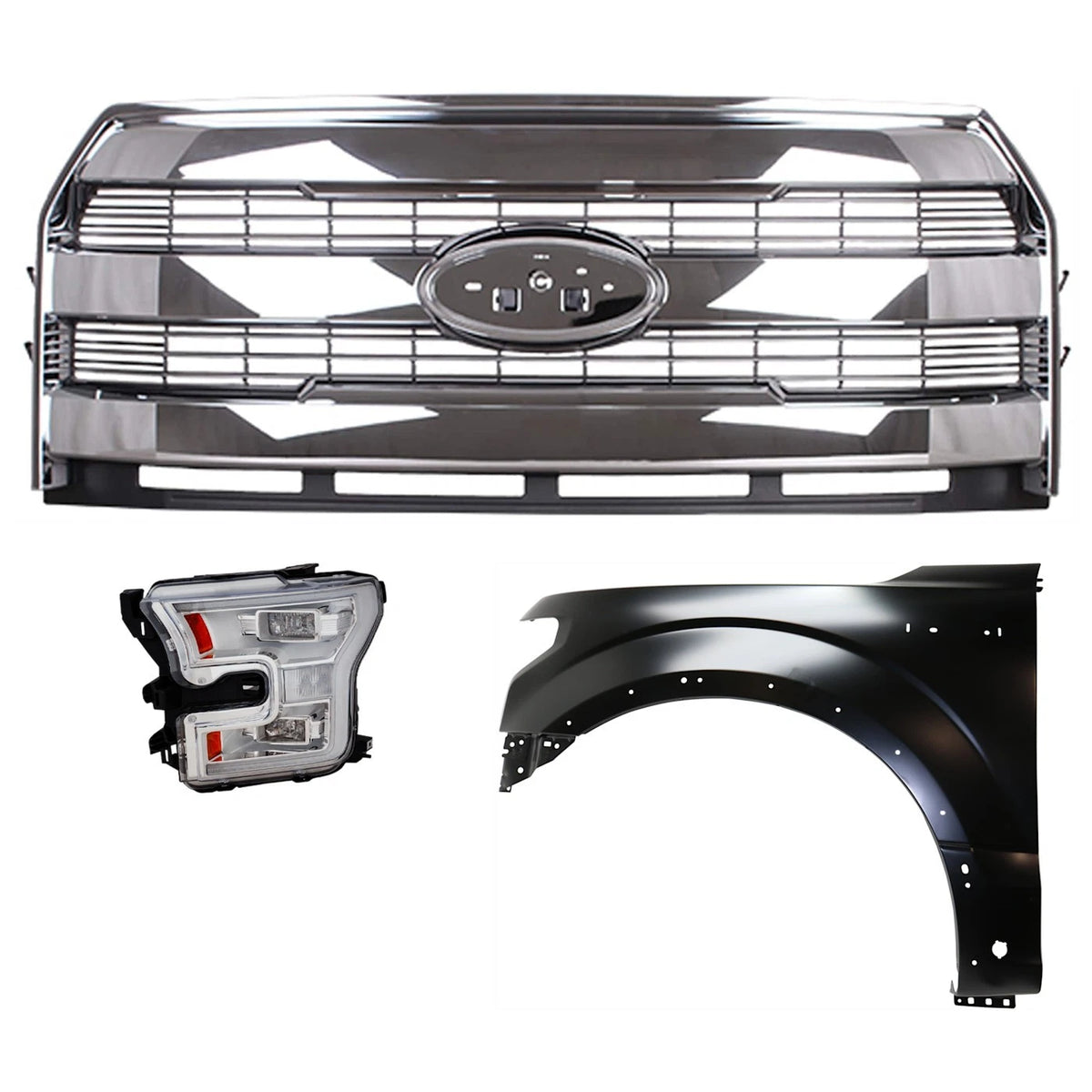 Driver Left Side Headlight for Ford F-150 (2015–2017)