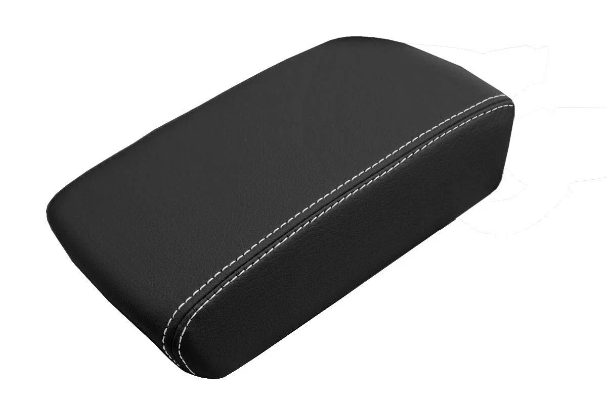 Leather Console Lid Armrest Cover for Buick LaCrosse (2010–2013) White Stitch