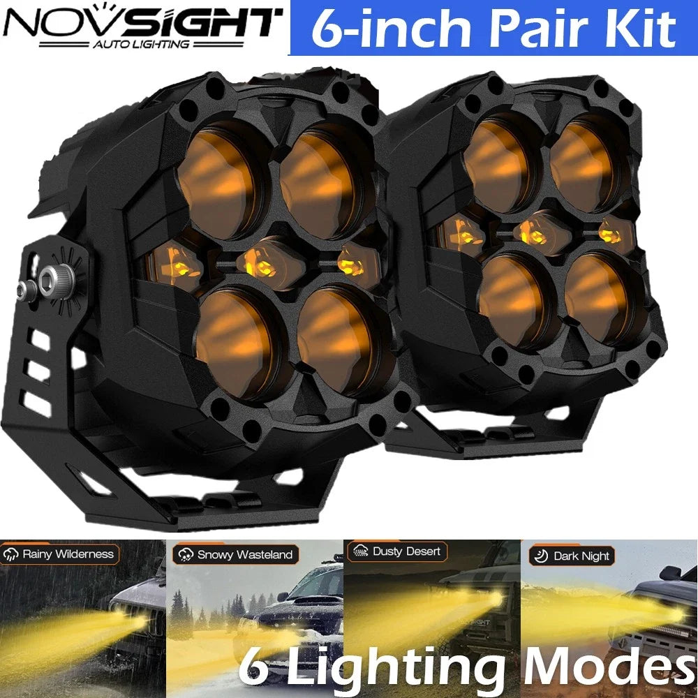 Off Road LED Pod Light Set - 2X (IP68) for Hilux N70