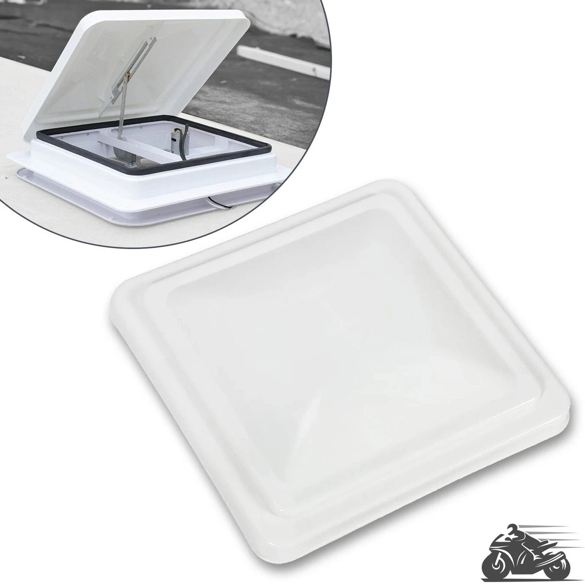 RV Roof Vent Cover 14" x 14" - Replacement Part
