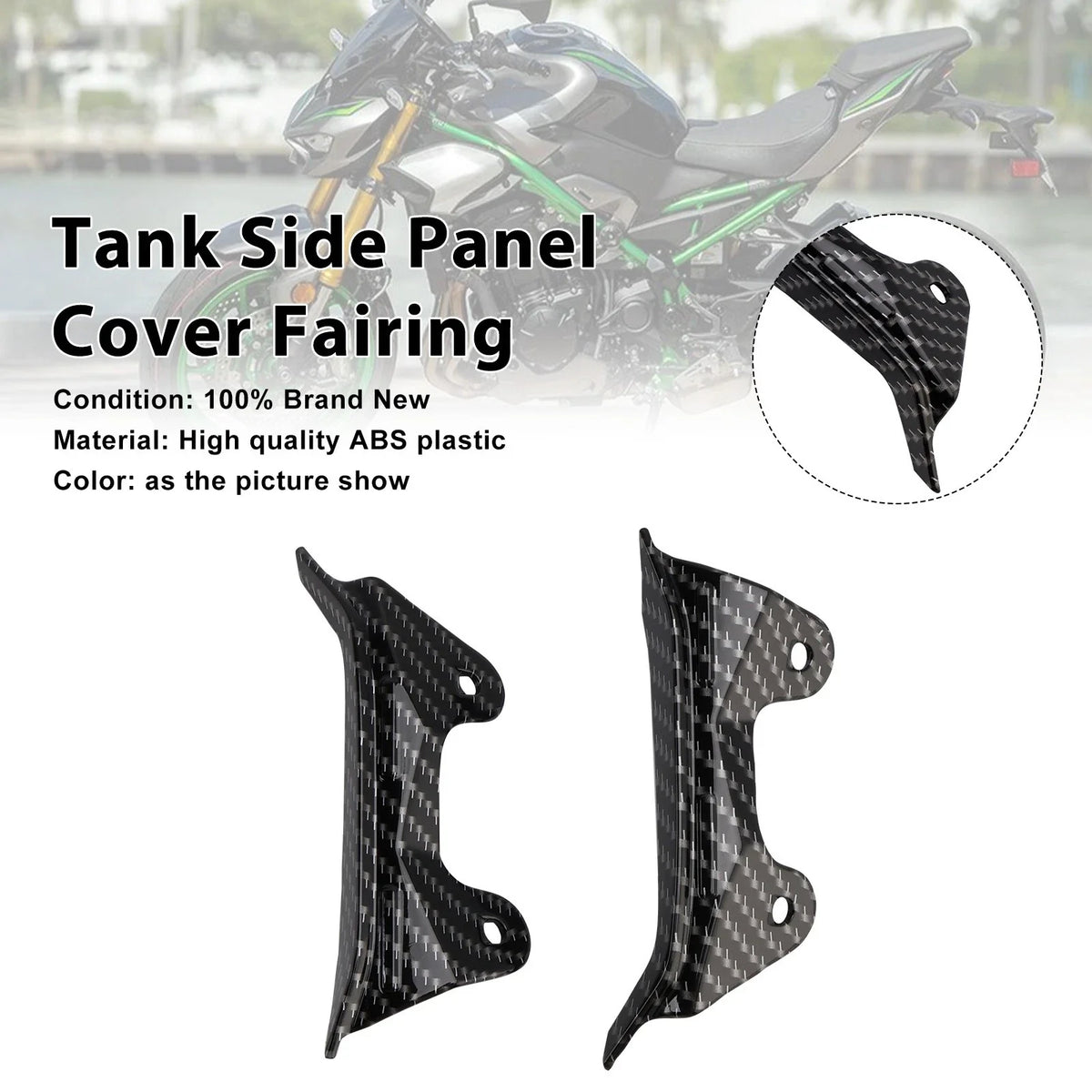 Tank Side Interior Fairing Cover Panel for Kawasaki Z900 (2025–2026)
