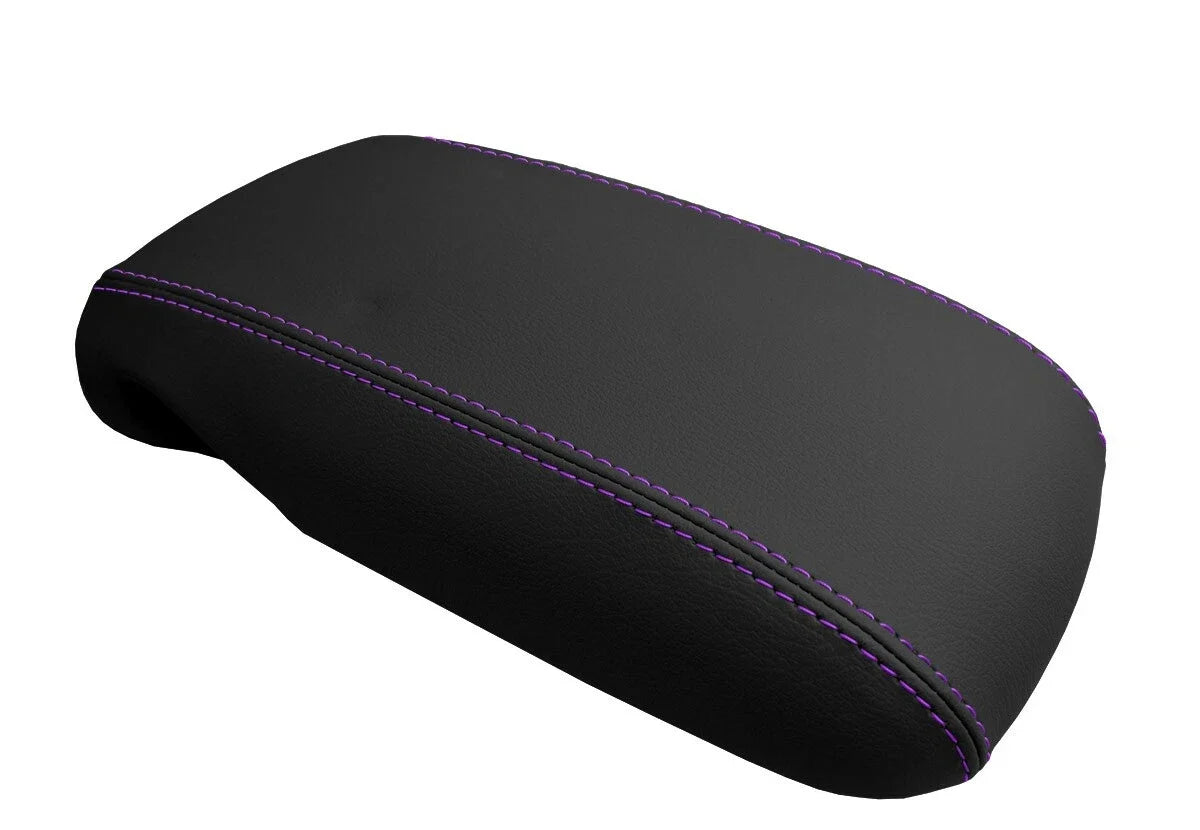 Console Lid Pull Over Cover Leather for Chevrolet Camaro (1997–2002) Purple Stitch