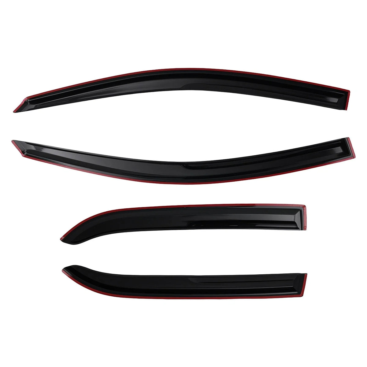Black Window Rain Guard Set of 4 for Mitsubishi Lancer Sedan (2002-2007)