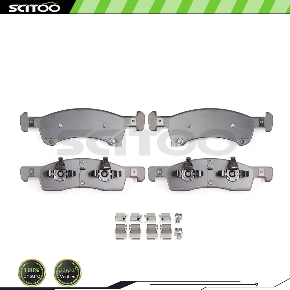 Set of 4 Front Ceramic Brake Pads for Lincoln Ford 4WD (2003-2006)