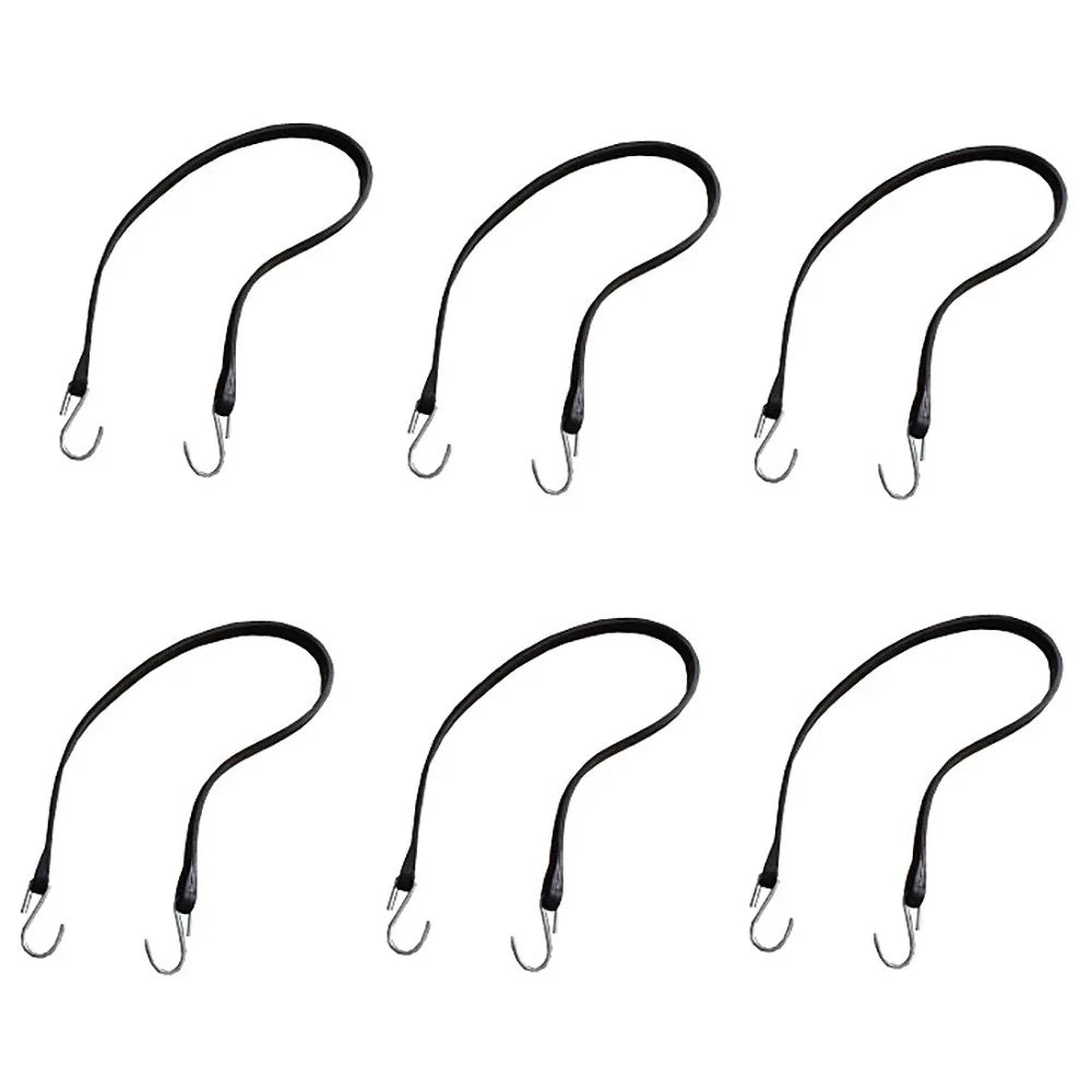 Set of 6 Heavy Duty 41" Rubber Tarp Straps Tie Down Bungee Cords