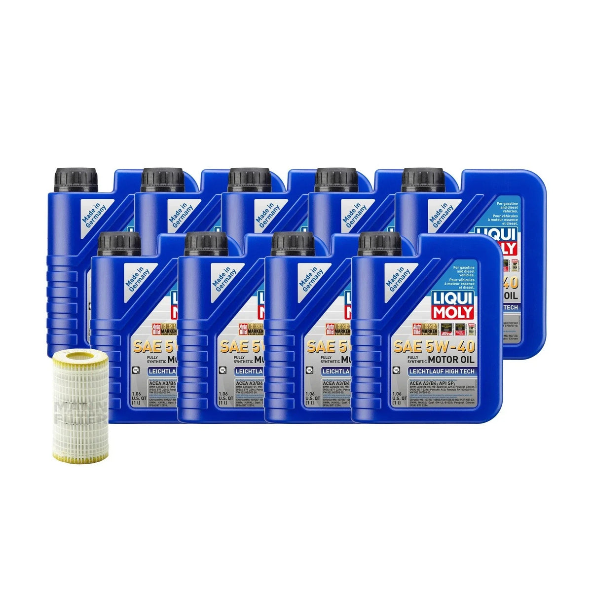 Liqui Moly 5W40 Oil Change Kit - 9L for 2007-2011 Mercedes CLS550