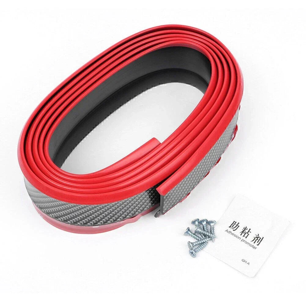 Car Front Bumper Lip Guard - 2.5M Rubber Skirt