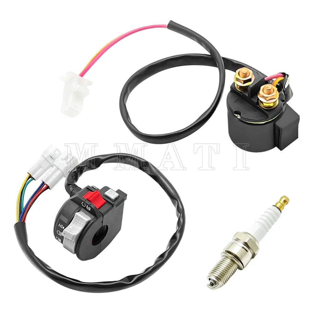 Starter Relay Spark Kit with Start Stop Switch for Yamaha Warrior 350 00-04