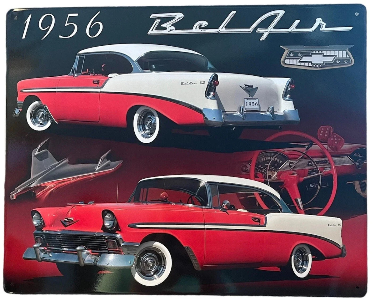 12" X 15" Metal Sign for 1956 Bel Air