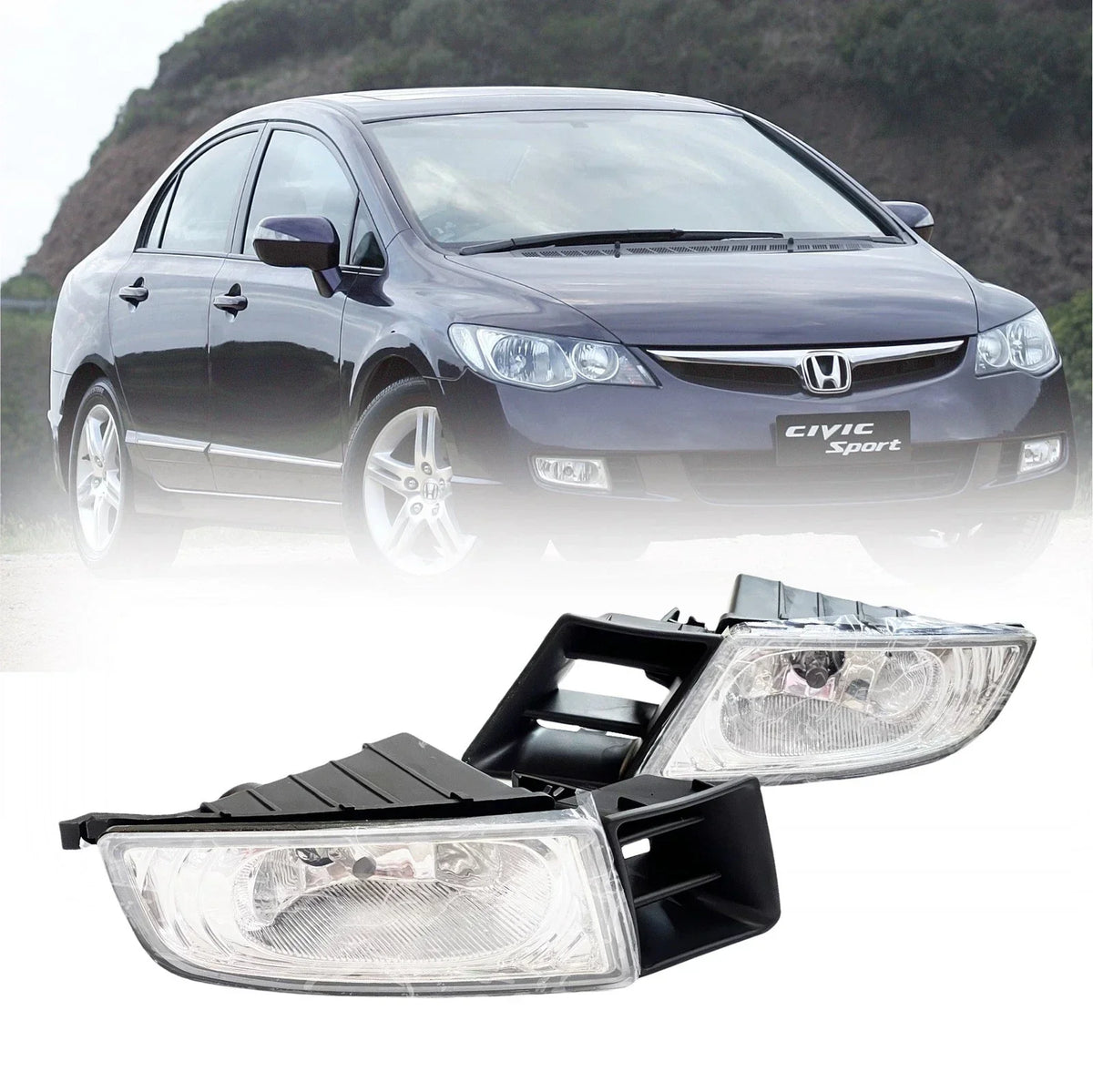 Fog Light Set for Civic FD (2006-2008) Spot Lamps