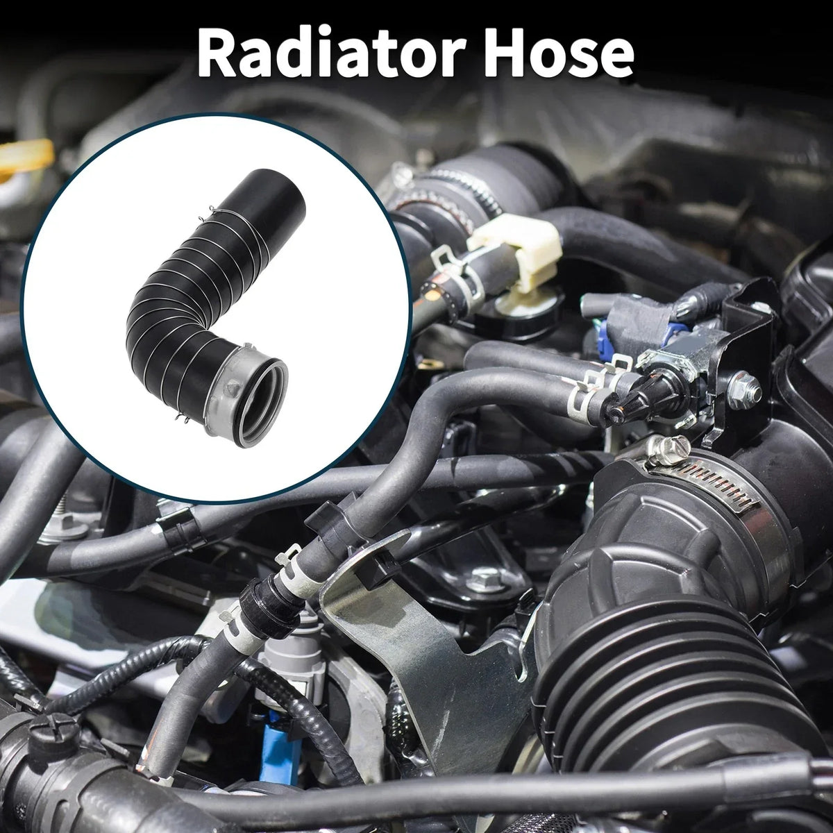 Radiator Hose Black for BMW X3 2.0D E83 (2003-2010)