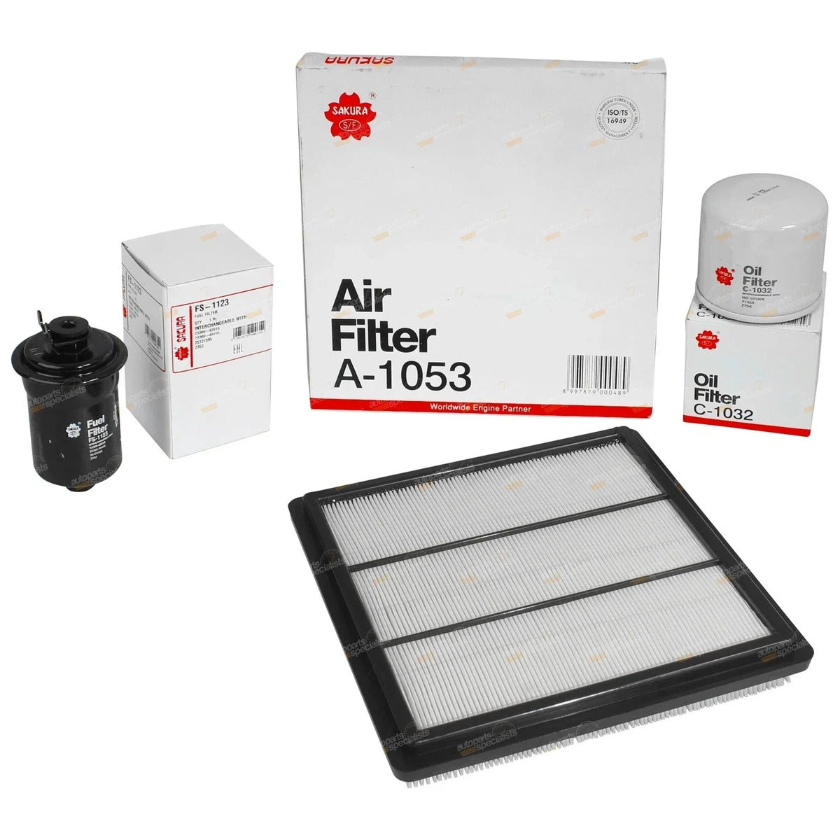 Air, Oil and Fuel Filter Set for Mitsubishi Triton (1996-2006)