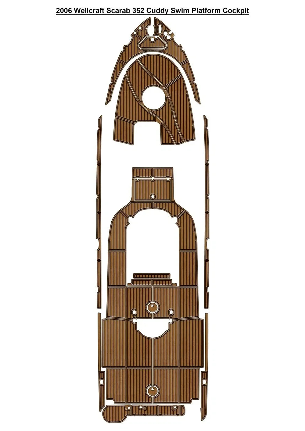 Seadek EVA Flooring for Wellcraft Scarab 352 Cuddy (2006)