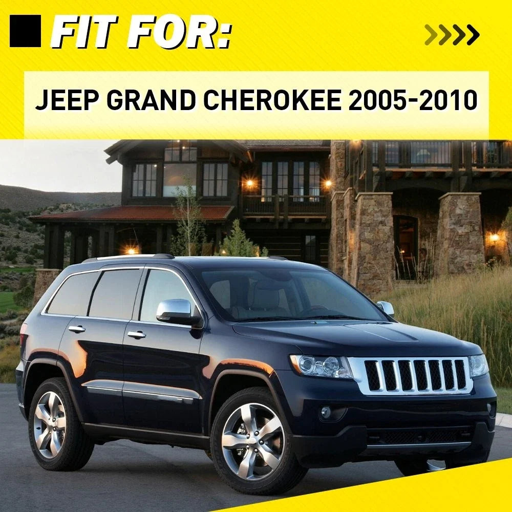 Set of 4 Gray Inside Door Handles for Jeep Grand Cherokee (2005–2010)