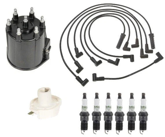ACDelco Ignition Kit for Chevy G30 V6 4.3 (1971–1995) - Rotor, Cap, Wires, Plugs