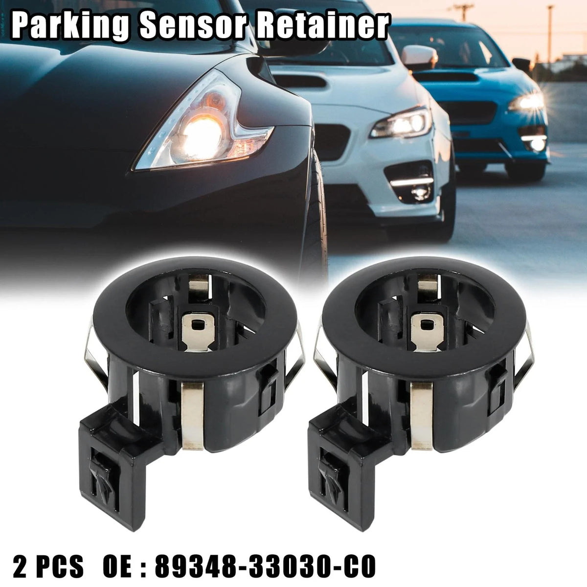 2 pcs Rear Bumper Parking Sensor Retainer for Toyota (89348-33030-C0)