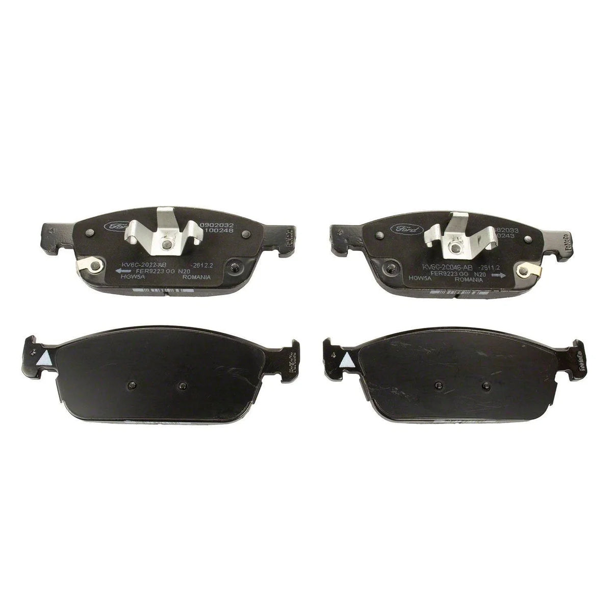 Set of 4 Front Brake Pads for 2019-2022 Ford Transit Connect