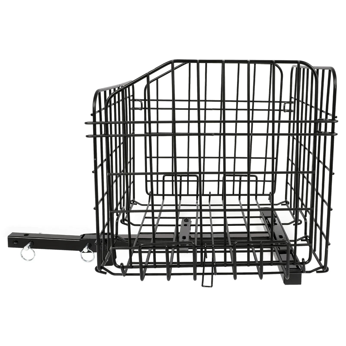 Mobility Scooters Folding Rear Basket - Black Steel Construction