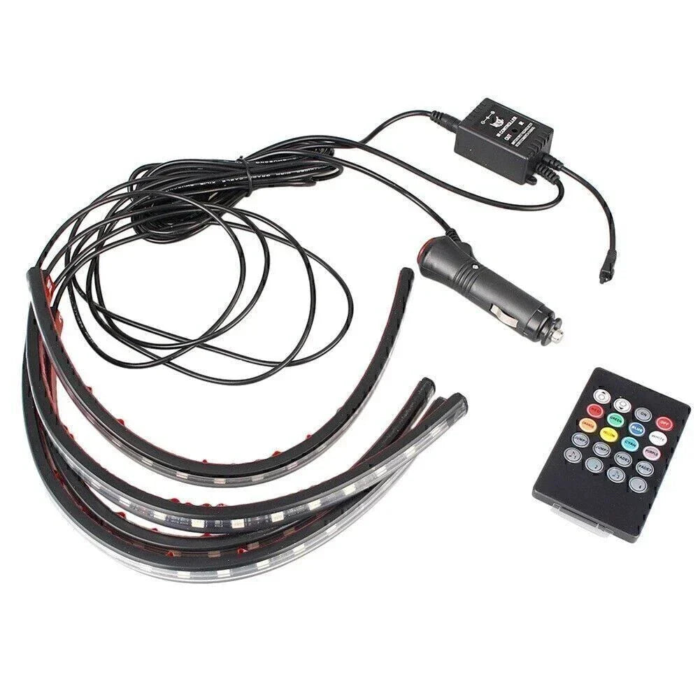 LED Footwell Lights Set with Remote for Toyota Hilux N70