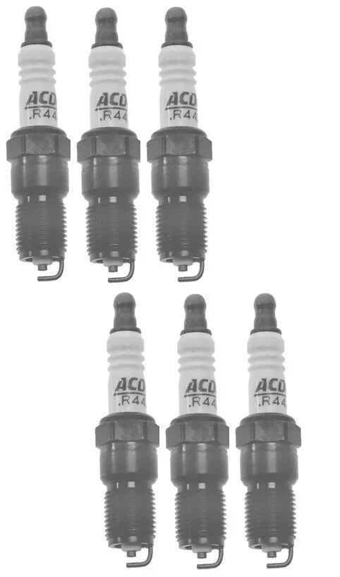 Set of 6 Spark Plugs Pre-Gapped .060 for Buick Chevy Pontiac GMC V6
