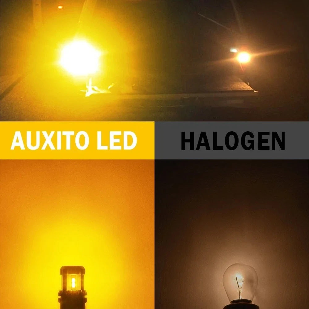 2X 1157 Amber LED Turn Signal Lights for
