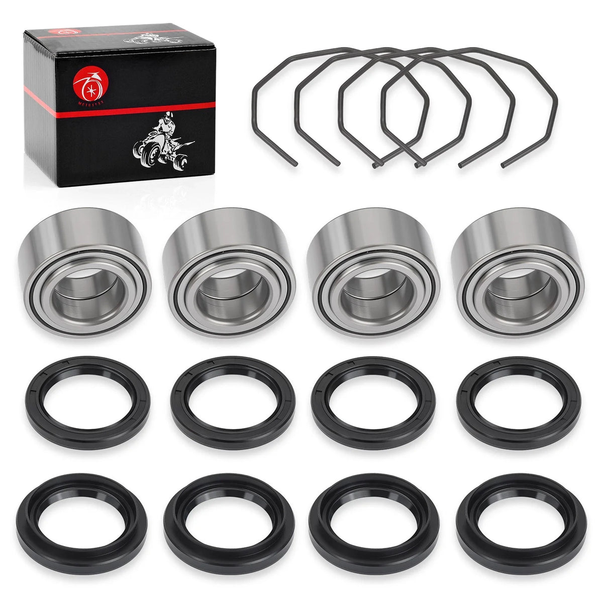 0423-034 Front Rear Wheel Bearing Seal Kit for Arctic Cat 400 500 2002-2004