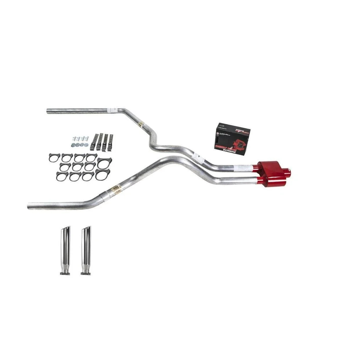 Dual Exhaust MA Pipe for Ram 94–01 (Cherry Bomb Extreme RC Tip)
