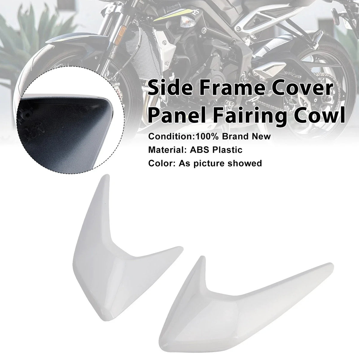 Side Fairing Cover Panel for Triumph Street Triple 765 R/RS (2020-2022) - White