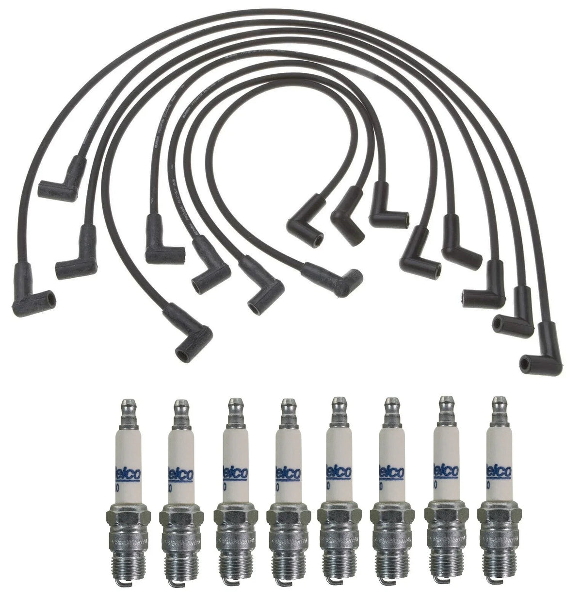 Pro Ignition Wire Set & 8 ACDelco Spark Plugs for GMC 7.4 V8 HD (1996–2000)