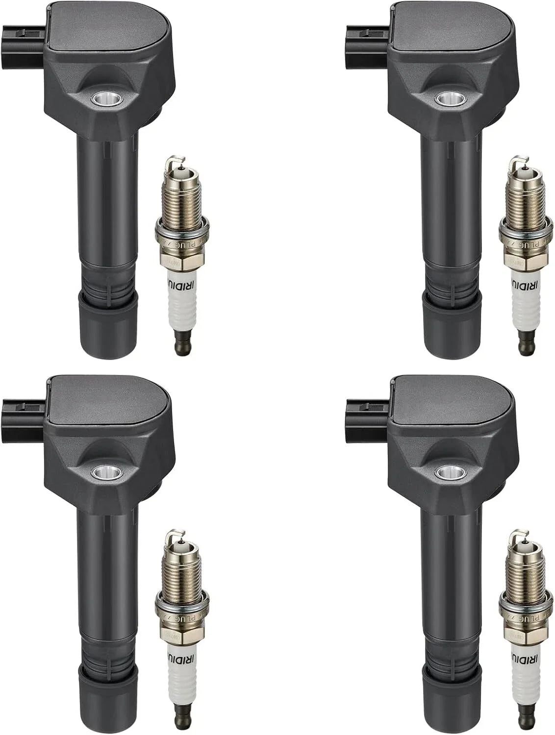 Set of 4 Ignition Coils and Spark Plugs for Honda Civic (2006–2011)