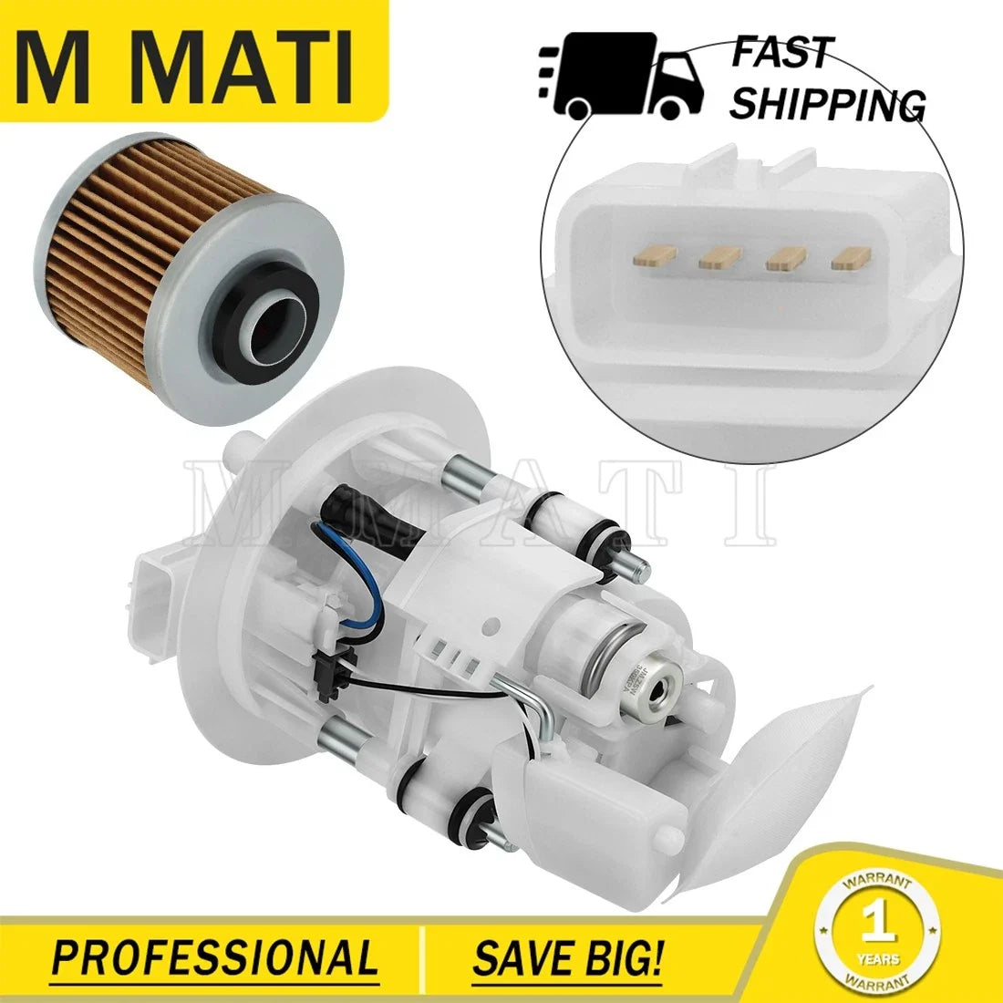Fuel Pump and Oil Filter Set for Yamaha Raptor 700 2006-2023 1S3-13907-10-00