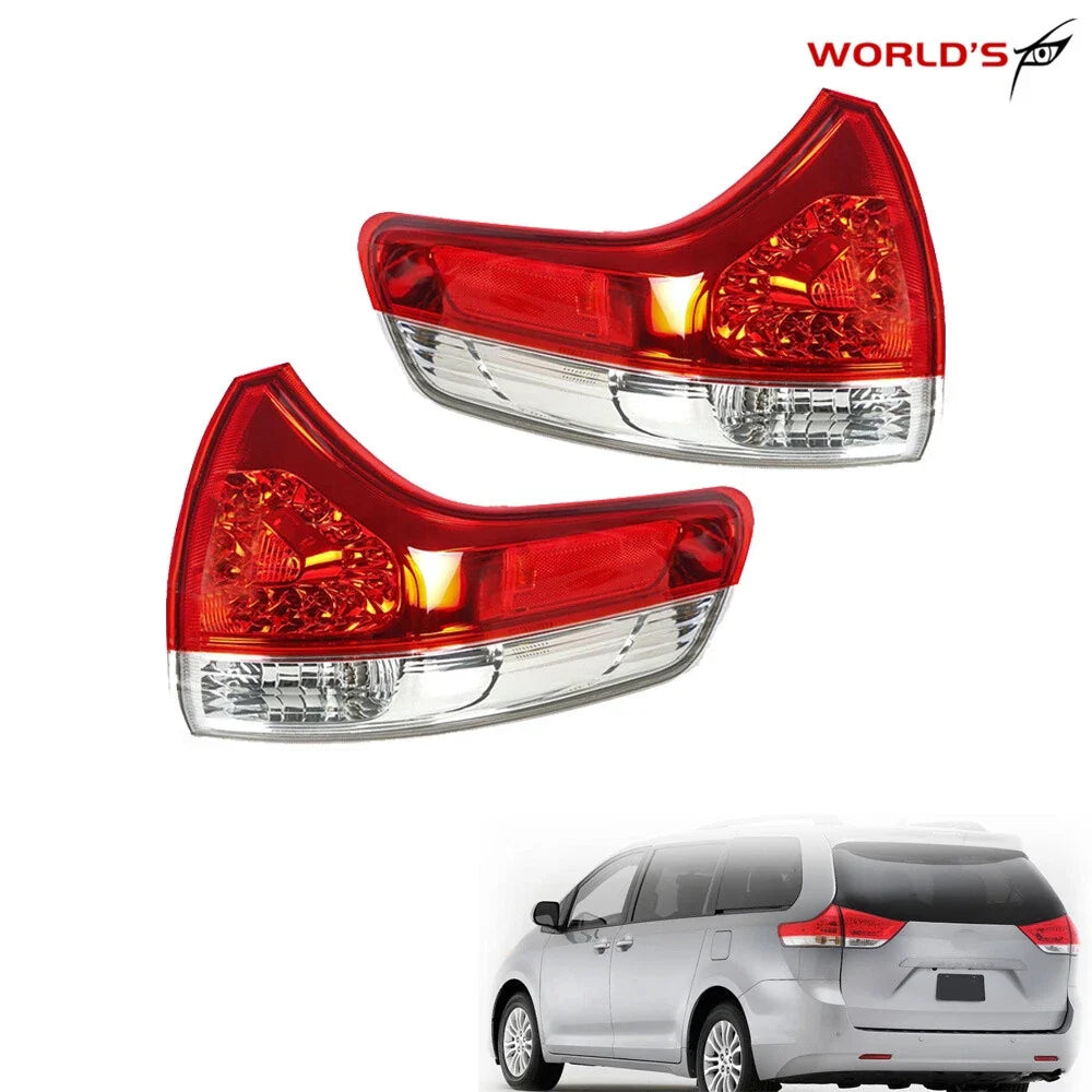 Set of 2 Tail Lights for Toyota Sienna (2011–2014) Halogen