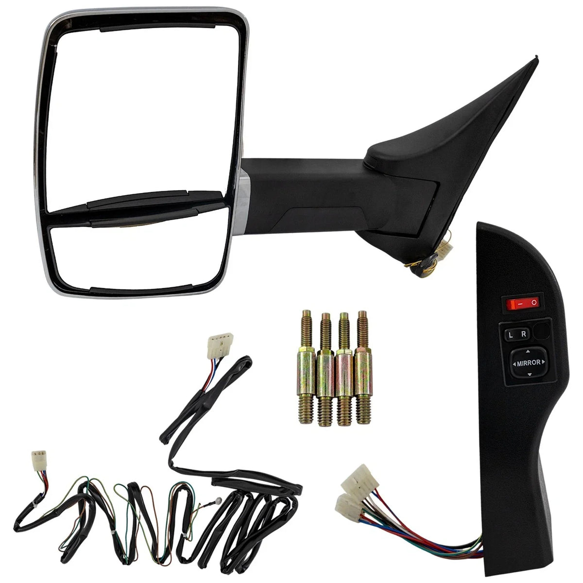 2008-2013 Ford E-350 Super Duty Driver Side Chrome Mirror