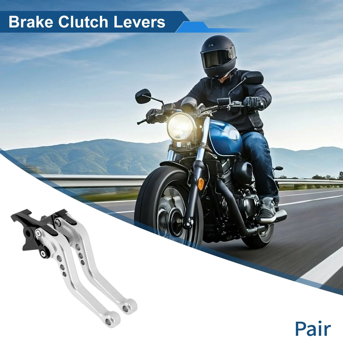 Adjustable Short Brake Clutch Levers for Honda CB599/CB600 Hornet (2004–2006)