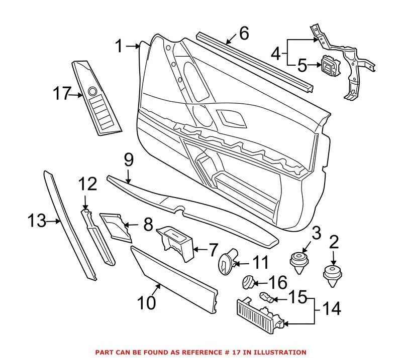 Genuine OEM Front Passenger Right Door Window Switch 61316951958 for BMW