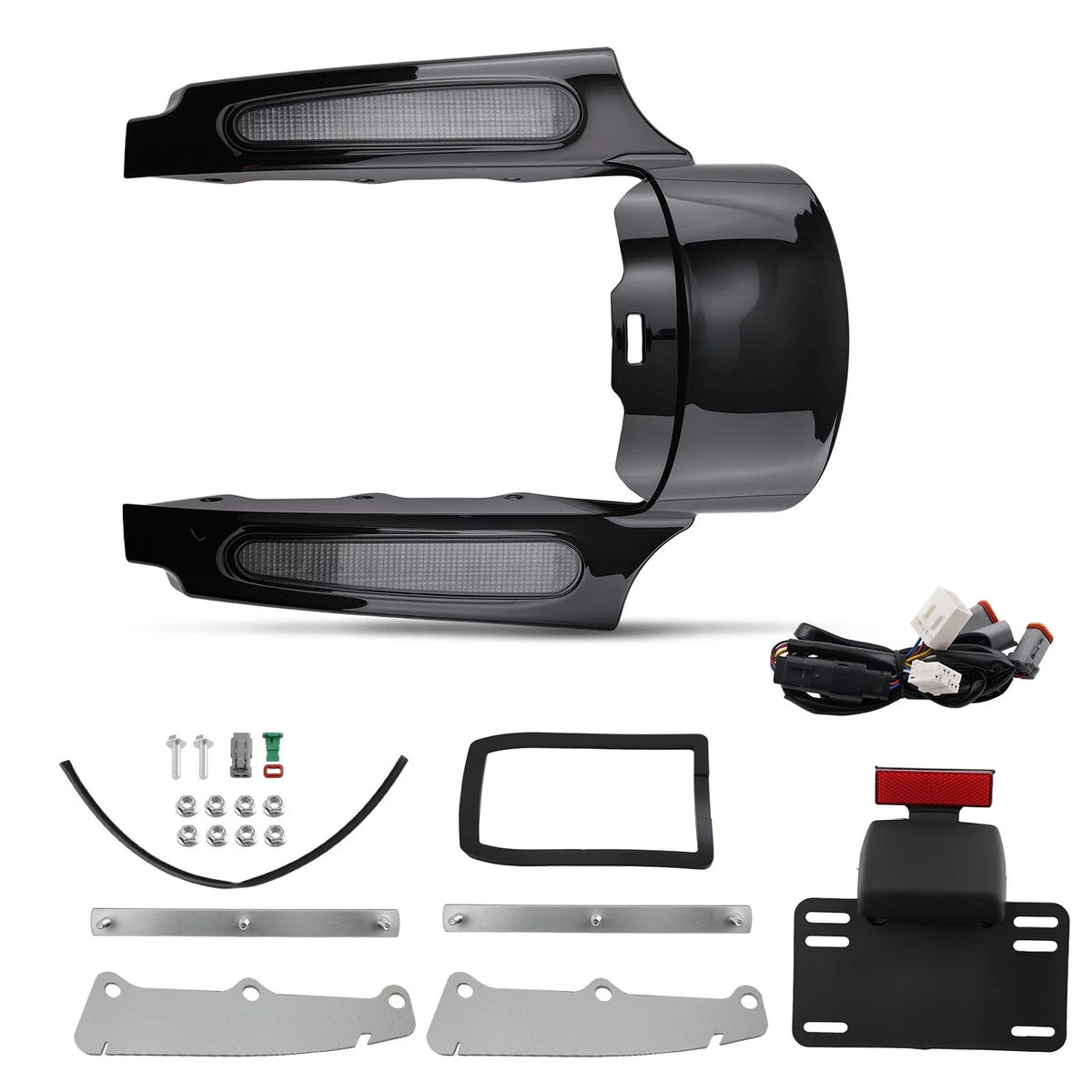Mud Flaps with LED for Harley Street Glide/Road King 2009-2013 Rear