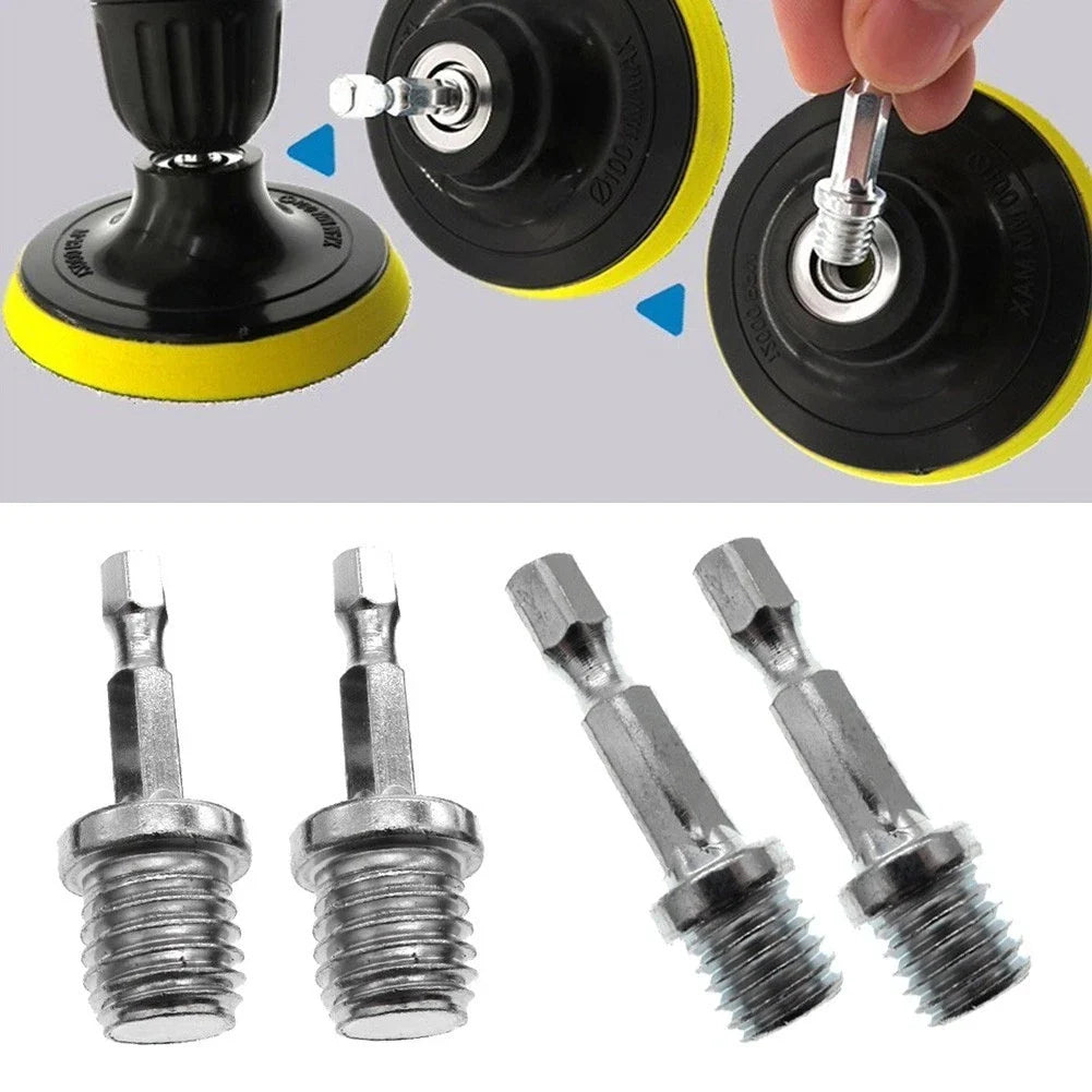 Set of 4 Connecting Rod Adapters for Electric Drills M14/M10 to 6mm