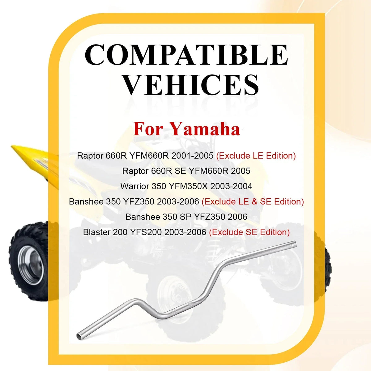Handlebar for Banshee 350 by Yamaha (2003-2006)