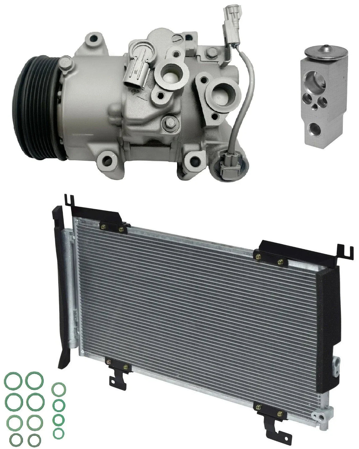 A C Compressor Kit With Condenser for Subaru Outback 2.5L (2015–2015)