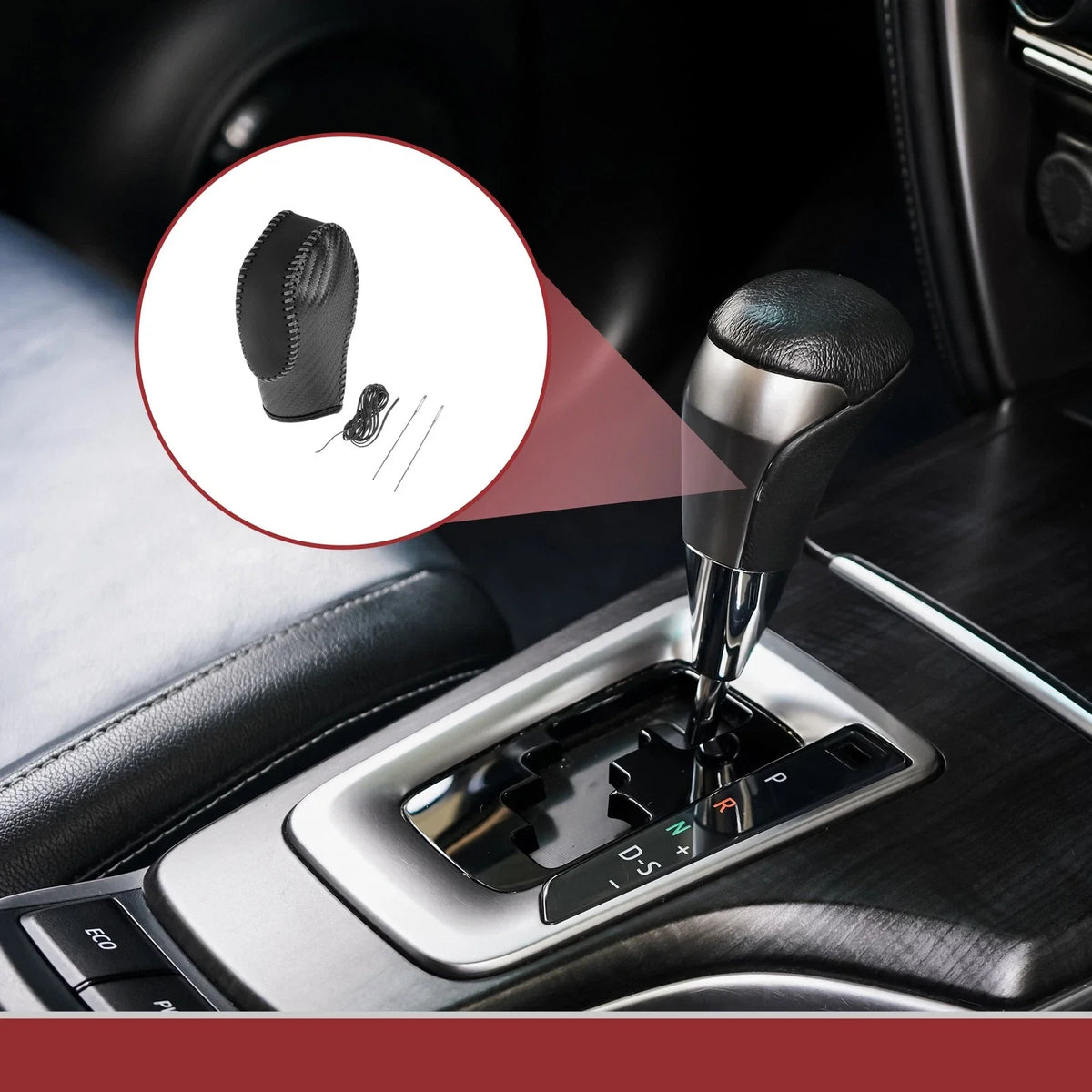 Gear Shift Knob Cover for Ford Fusion (2013–2016) Black Gray