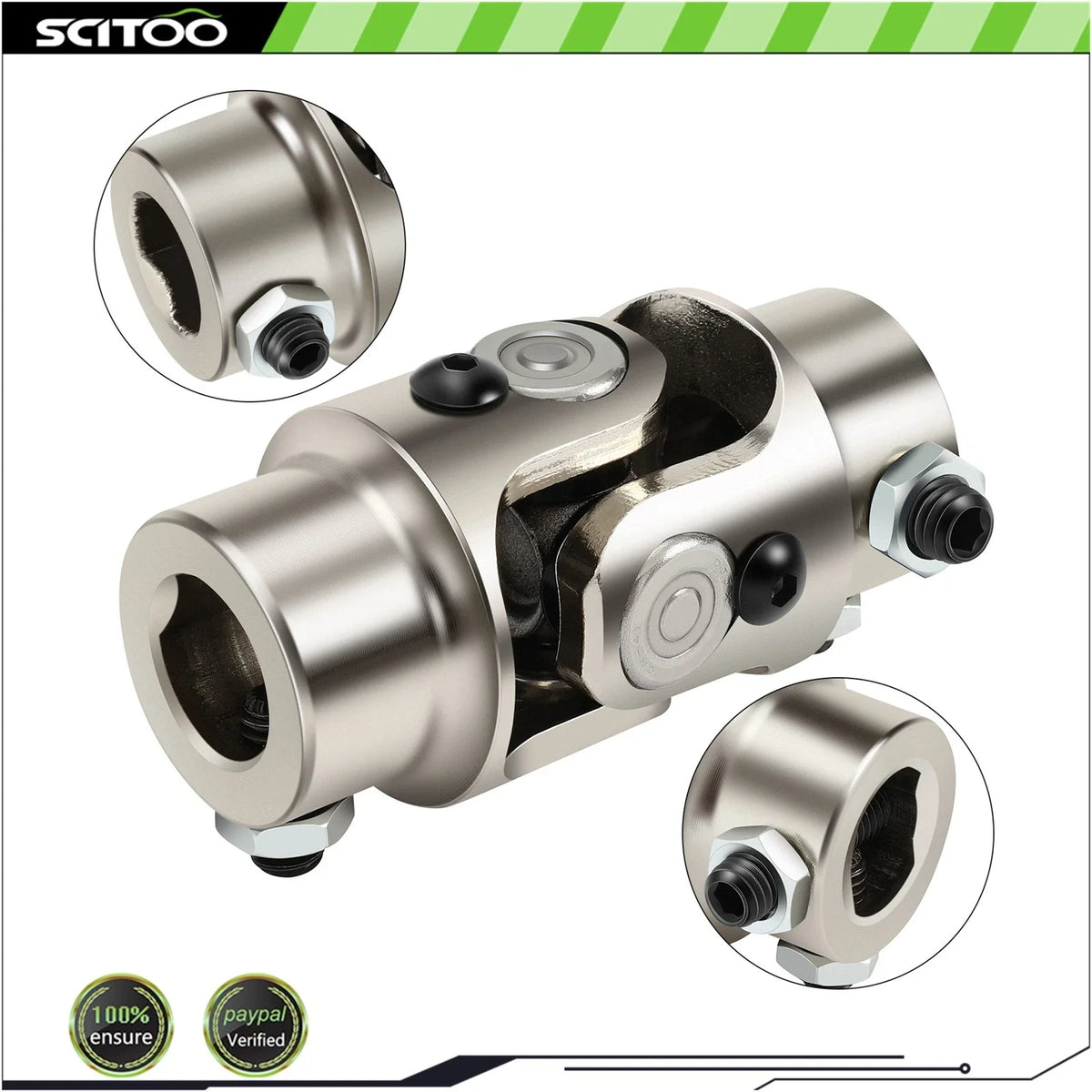 Chrome Steel Universal Steering U-Joint Shaft for Ford Triangle X