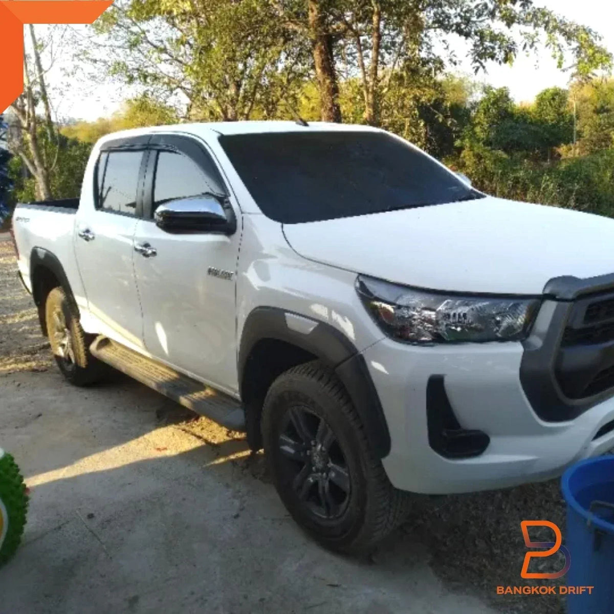 5" Fender Flares in Rocco Silver for Toyota Hilux Revo 2020-2023