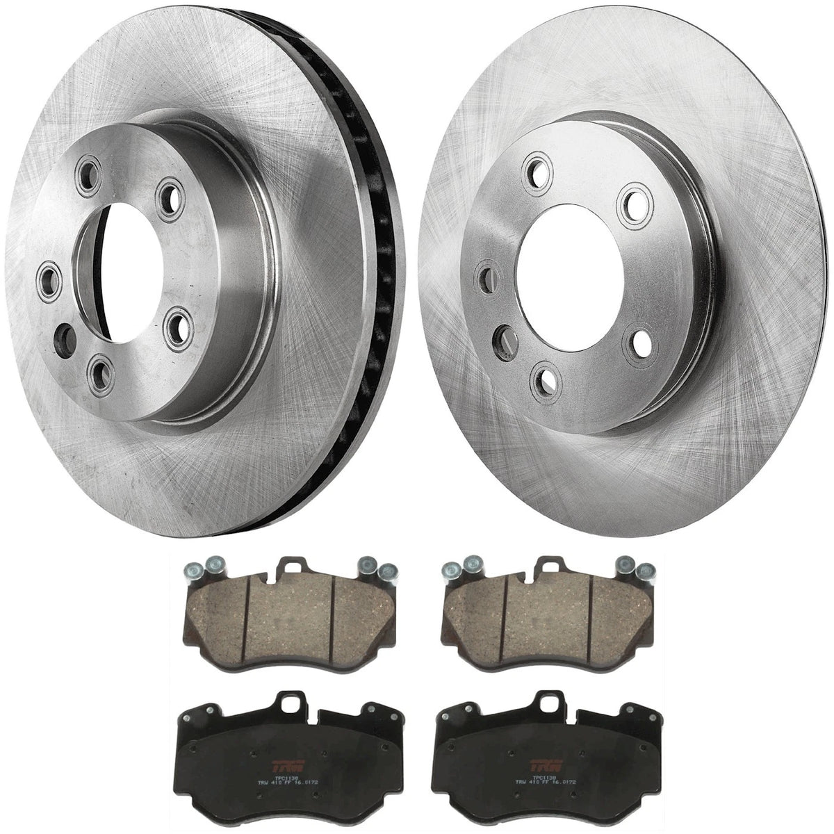 2X Disc Brake Rotor and Pad Kit for Porsche Cayenne (2003–2010) - KIT-072924-4396