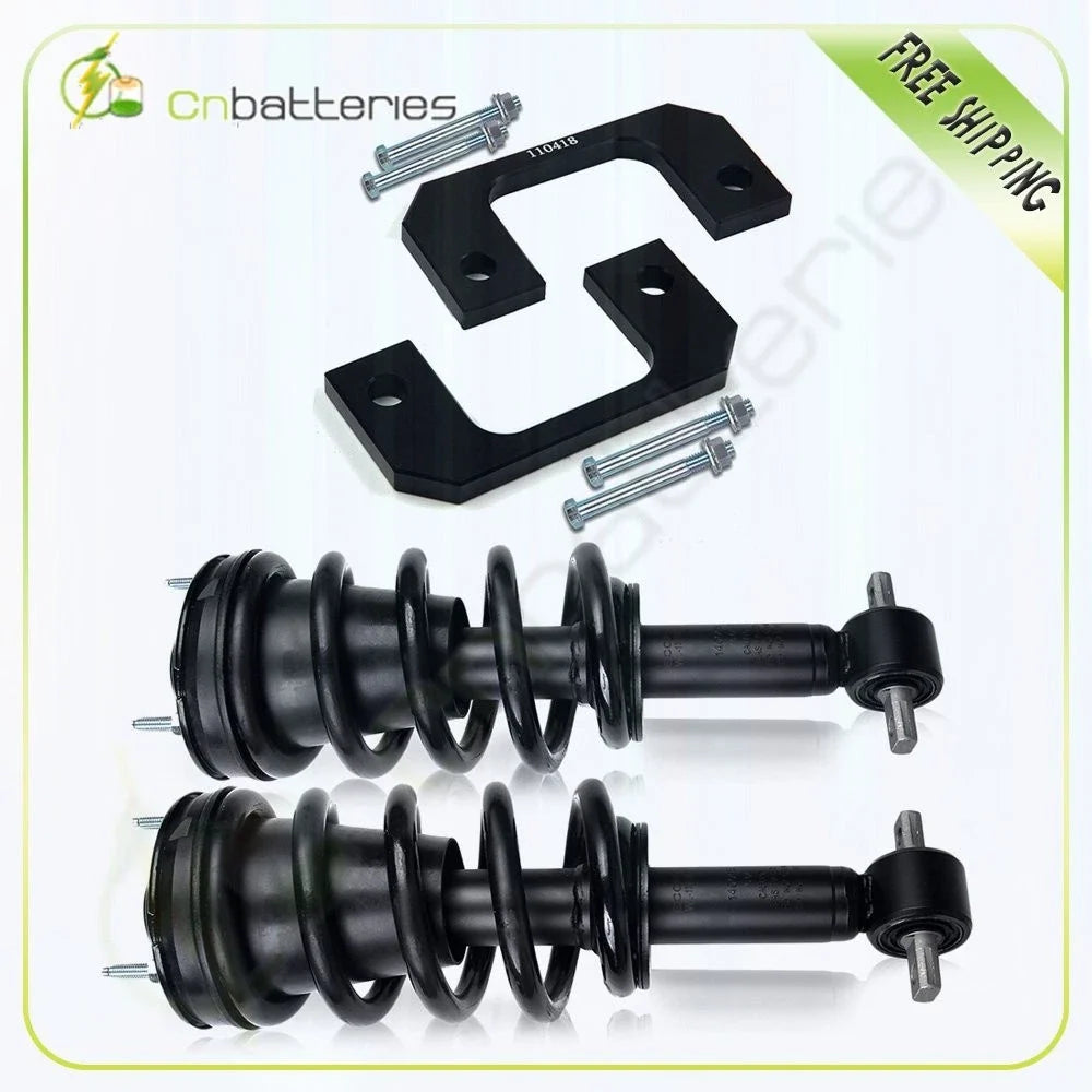 2X Front Struts & 1/2" Front Leveling Kit for Silverado Sierra 1500